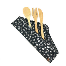 Load image into Gallery viewer, Bamboo Travel Cutlery