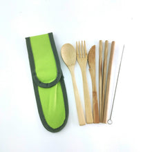 Load image into Gallery viewer, Bamboo Travel Cutlery