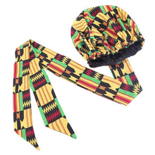 Load image into Gallery viewer, African Satin Bonnet