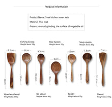 Load image into Gallery viewer, Natural Thailand Teak Wood Kitchen Tool