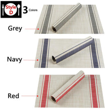 Load image into Gallery viewer, Non-slip washable placemats for dining