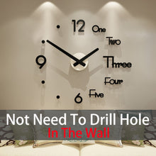 Load image into Gallery viewer, 3D Wall Clock Stickers
