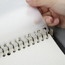 Load image into Gallery viewer, 12PCS Convenient Clear PVC A5 A6 A7 Binder Pockets Clear Zipper Folders For 6-Ring Notebook Binder Files Reports Binder