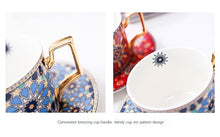 Load image into Gallery viewer, British Style Moroccan Coffee Cup and Saucer