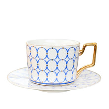 Load image into Gallery viewer, British Style Moroccan Coffee Cup and Saucer