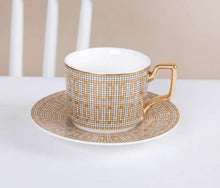 Load image into Gallery viewer, British Style Moroccan Coffee Cup and Saucer