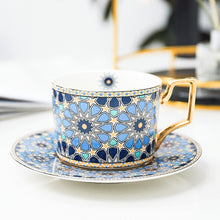 Load image into Gallery viewer, British Style Moroccan Coffee Cup and Saucer
