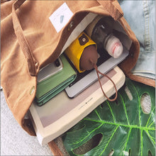 Load image into Gallery viewer, Corduroy Shoulder Bag