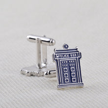 Load image into Gallery viewer, Doctor Who Tardis Cuff-links
