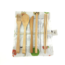 Load image into Gallery viewer, Bamboo Travel Cutlery
