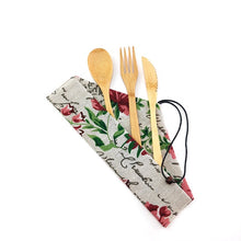 Load image into Gallery viewer, Bamboo Travel Cutlery
