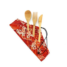 Load image into Gallery viewer, Bamboo Travel Cutlery
