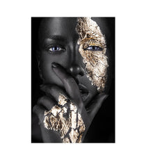 Load image into Gallery viewer, Black and Gold Woman
