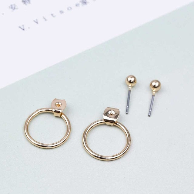 Round Back Earrings