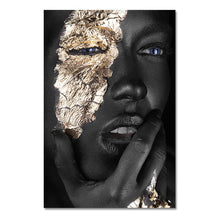 Load image into Gallery viewer, Black and Gold Woman
