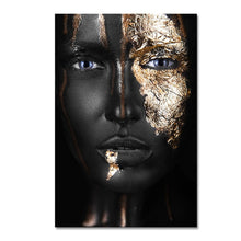 Load image into Gallery viewer, Black and Gold Woman
