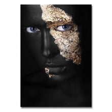 Load image into Gallery viewer, Black and Gold Woman
