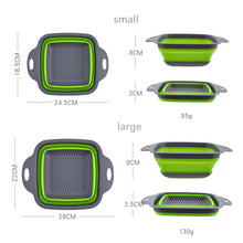 Load image into Gallery viewer, Foldable Silicone Draining  Basket
