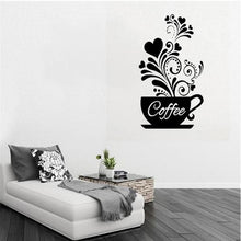 Load image into Gallery viewer, Coffee cup wall decal
