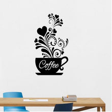 Load image into Gallery viewer, Coffee cup wall decal
