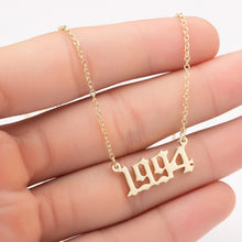 Load image into Gallery viewer, Birth Year Number Necklace
