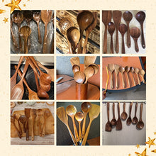 Load image into Gallery viewer, Natural Thailand Teak Wood Kitchen Tool
