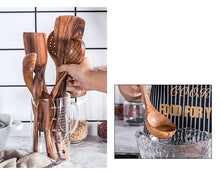 Load image into Gallery viewer, Natural Thailand Teak Wood Kitchen Tool
