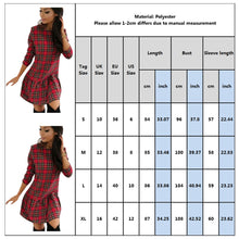 Load image into Gallery viewer, Plaid Mini Christmas Dress
