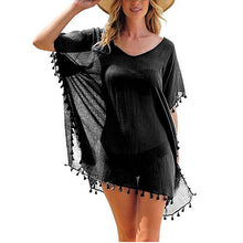 Load image into Gallery viewer, Chiffon Beach Wear Cover Ups w/ Tassels
