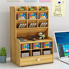 Load image into Gallery viewer, Multi-function Wooden Desktop Storage 2.0
