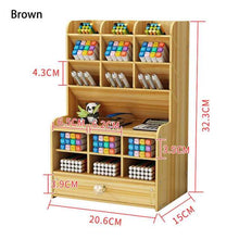 Load image into Gallery viewer, Multi-function Wooden Desktop Storage 2.0
