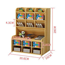 Load image into Gallery viewer, Multi-function Wooden Desktop Storage 2.0
