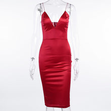 Load image into Gallery viewer, Satin Midi Dresses - Willow
