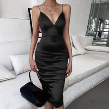 Load image into Gallery viewer, Satin Midi Dresses - Willow

