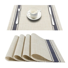 Load image into Gallery viewer, Non-slip washable placemats for dining
