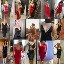 Load image into Gallery viewer, Satin Midi Dresses - Willow
