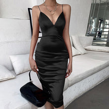 Load image into Gallery viewer, Satin Midi Dresses - Willow
