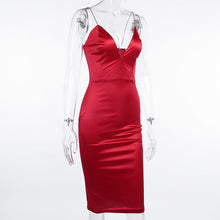 Load image into Gallery viewer, Satin Midi Dresses - Willow
