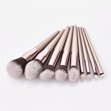 Load image into Gallery viewer, Champagne makeup brushes
