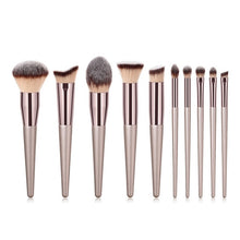 Load image into Gallery viewer, Champagne makeup brushes
