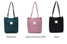 Load image into Gallery viewer, Corduroy Shoulder Bag
