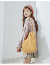 Load image into Gallery viewer, Corduroy Shoulder Bag
