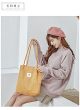 Load image into Gallery viewer, Corduroy Shoulder Bag
