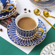 Load image into Gallery viewer, British Style Moroccan Coffee Cup and Saucer
