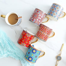 Load image into Gallery viewer, British Style Moroccan Coffee Cup and Saucer
