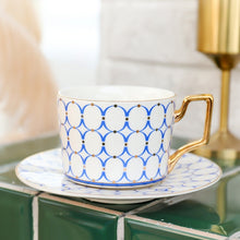 Load image into Gallery viewer, British Style Moroccan Coffee Cup and Saucer
