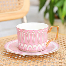 Load image into Gallery viewer, British Style Moroccan Coffee Cup and Saucer
