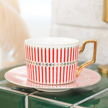 Load image into Gallery viewer, British Style Moroccan Coffee Cup and Saucer
