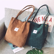 Load image into Gallery viewer, Corduroy Shoulder Bag
