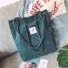 Load image into Gallery viewer, Corduroy Shoulder Bag
